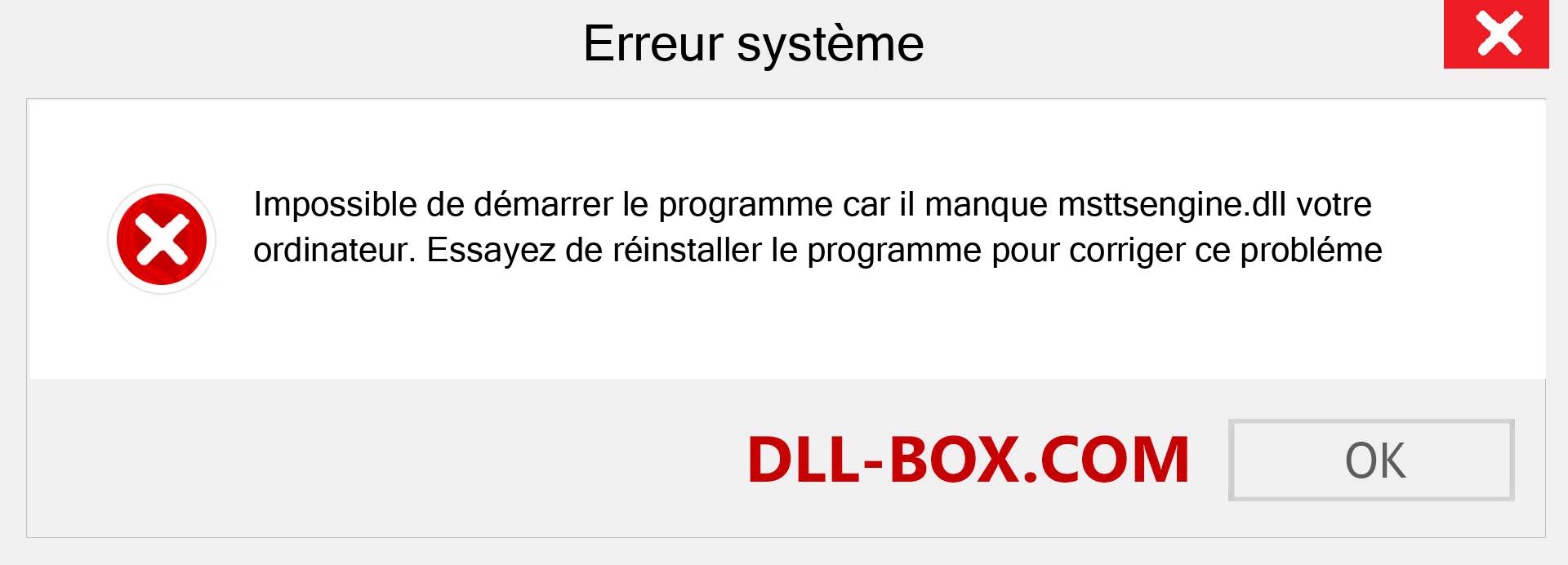 Le fichier msttsengine.dll est manquant ?. Télécharger pour Windows 7, 8, 10 - Correction de l'erreur manquante msttsengine dll sur Windows, photos, images